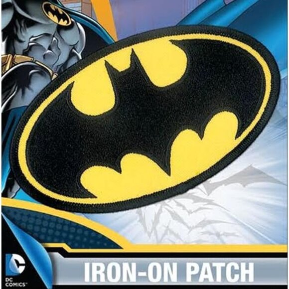 (2) Super Hero Symbol Logo IRON ON Patch Clothing batman accessory badges bat ma - Picture 2 of 4
